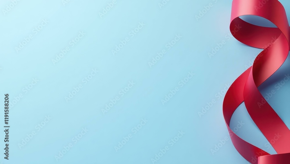 Poster ruby red safe on left. soft pink background. copy space for text, 3d render ai generated designer el