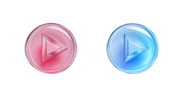 Play button transparent background