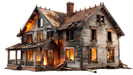 Burning house