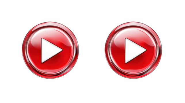 Play button transparent background