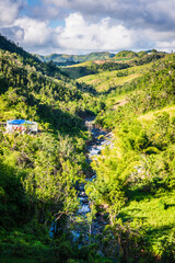 Obraz premium Central Mountains of Puerto Rico are known for small towns, food excursions, and lots of adventure.
