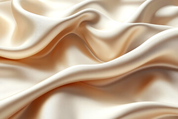 Obraz premium Elegant Satin Fabric in Mocha Hues