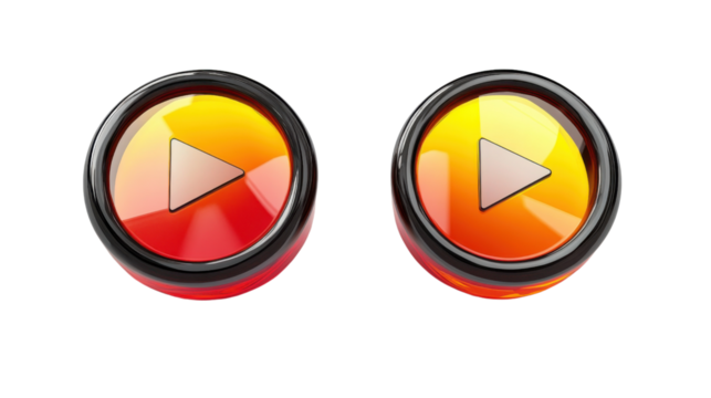 Play button transparent background