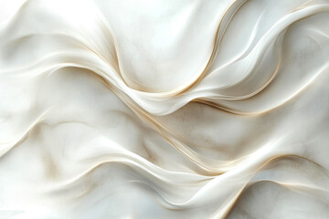 Obraz premium Dynamic abstract flowing waves in vibrant orange tones