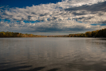 lake in the morning