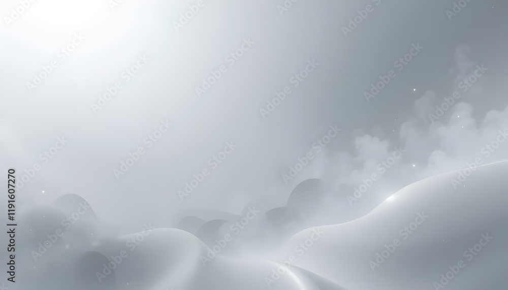 Poster abstract gray landscape with soft light and subtle textures.