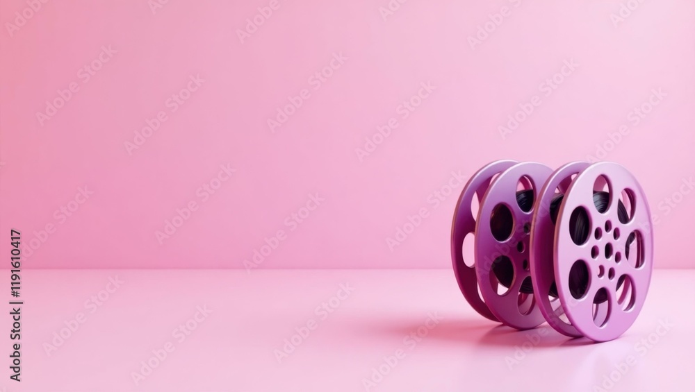 Poster amethyst paintbrush on canvas on right. soft black background. copy space for text, 3d render ai gen