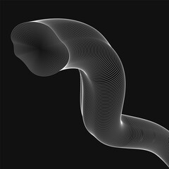 Lines that makes an abstract organic shape.