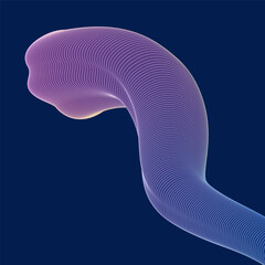 Lines that makes an abstract organic shape.