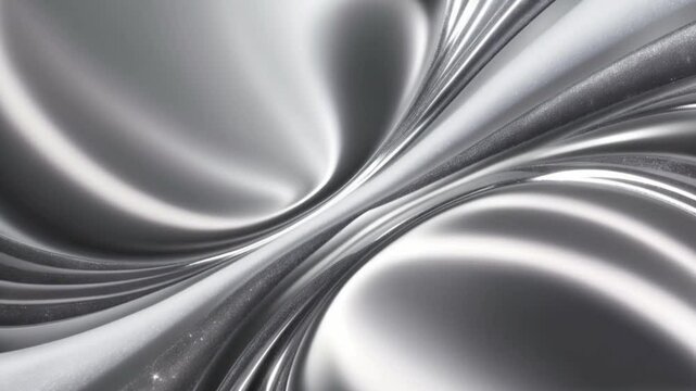 abstract background, flowing silver gradient wave on seamless abstract backdrop