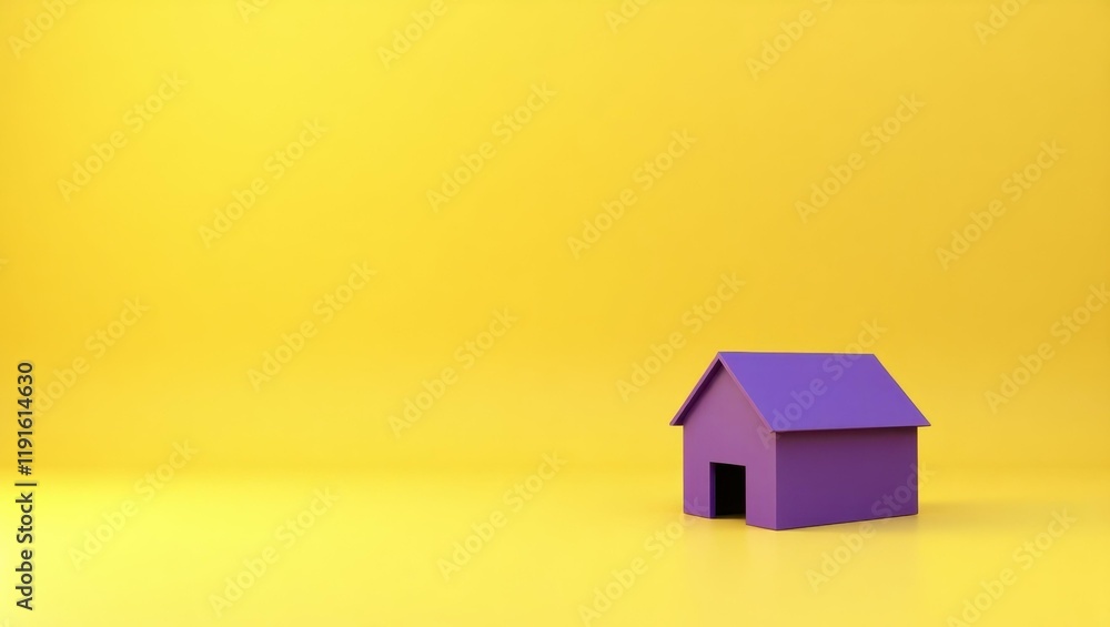Poster plum basketball hoop on left. soft red background. copy space for text, 3d render ai generated desig