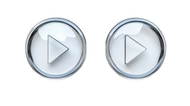 Play button transparent background