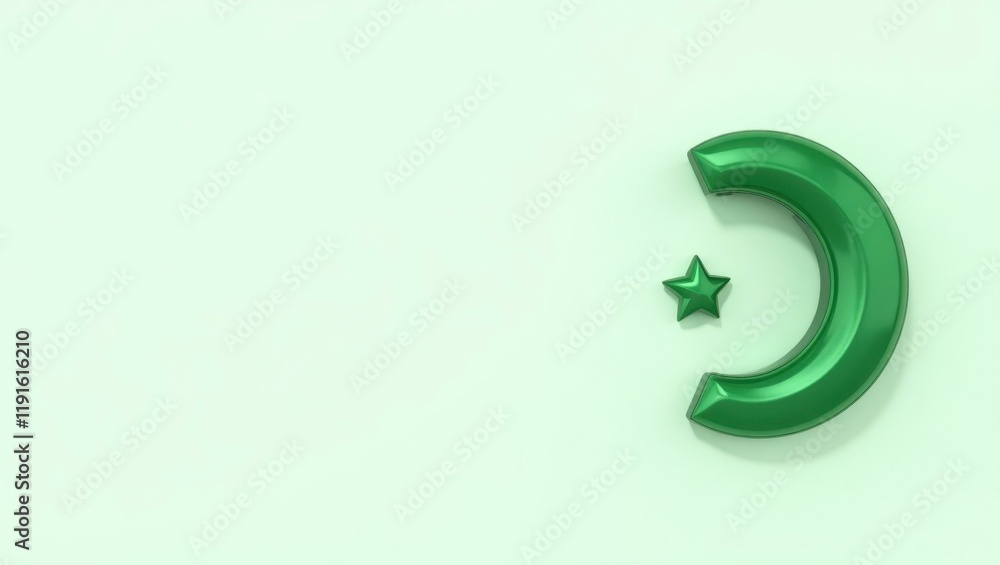 Poster emerald green jungle frog on right. soft black background. copy space for text, 3d render ai generat