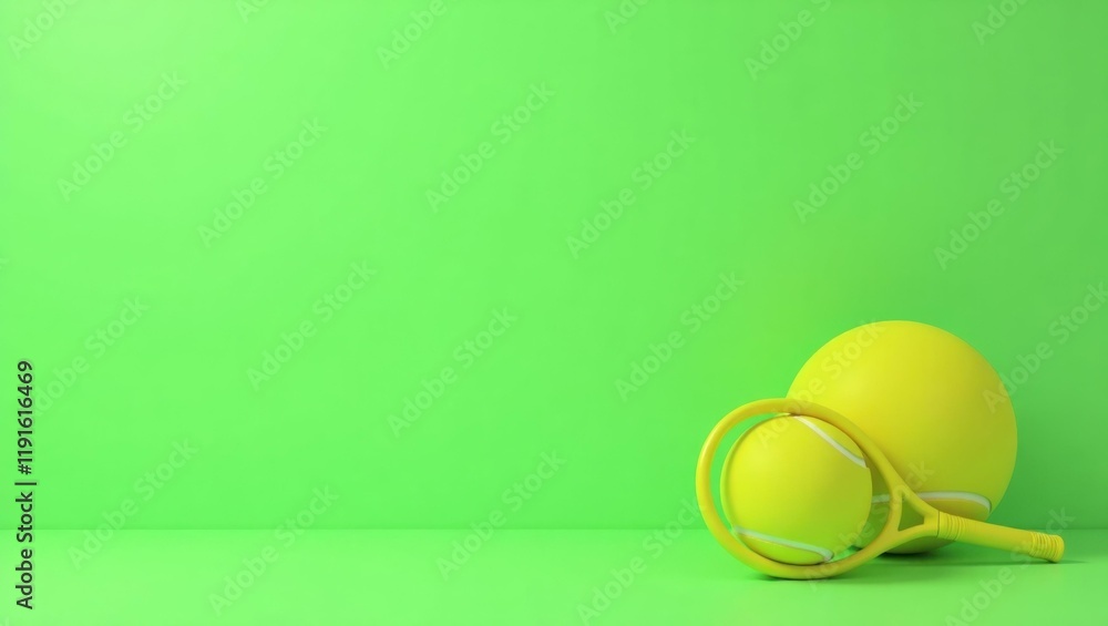 Poster yellow bulldozer on right. soft red background. copy space for text, 3d render ai generated designer