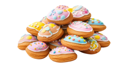 Easter cookies transparent background