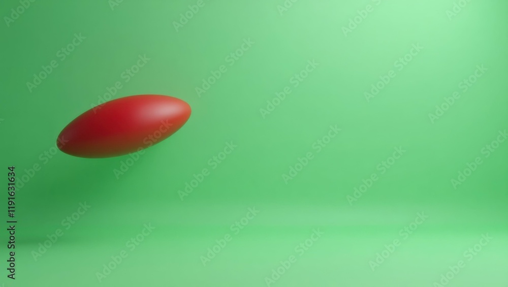 Poster scarlet red macaw on left. soft red background. copy space for text, 3d render ai generated designer