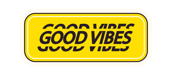Good vibes pop art sticker