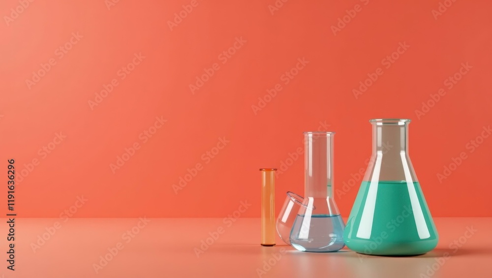 Poster chartreuse whistle on right. soft blue background. copy space for text, 3d render ai generated desig