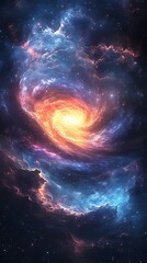 Mesmerizing cosmic spiral showcasing the beauty universe photos