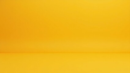 Terracotta dump truck on left. Yellow background smooth texture empty