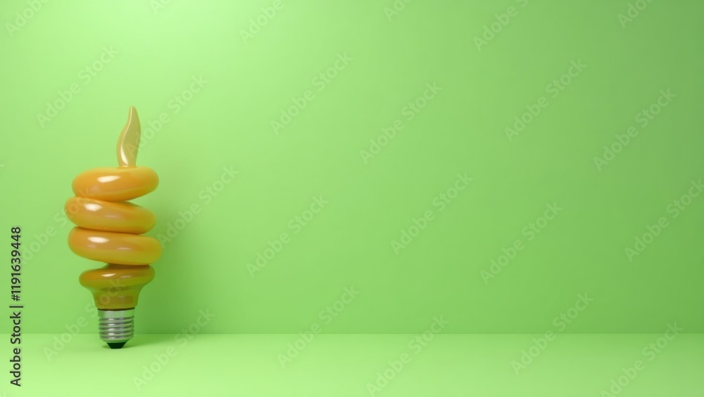 Poster amber hard hat on left. soft coral background. copy space for text, 3d render ai generated designer 