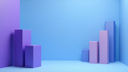 Royal purple velvet throne on left. Purple pink bars on blue backgroun