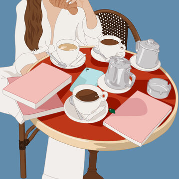 Tea Time with Books and Coffee
