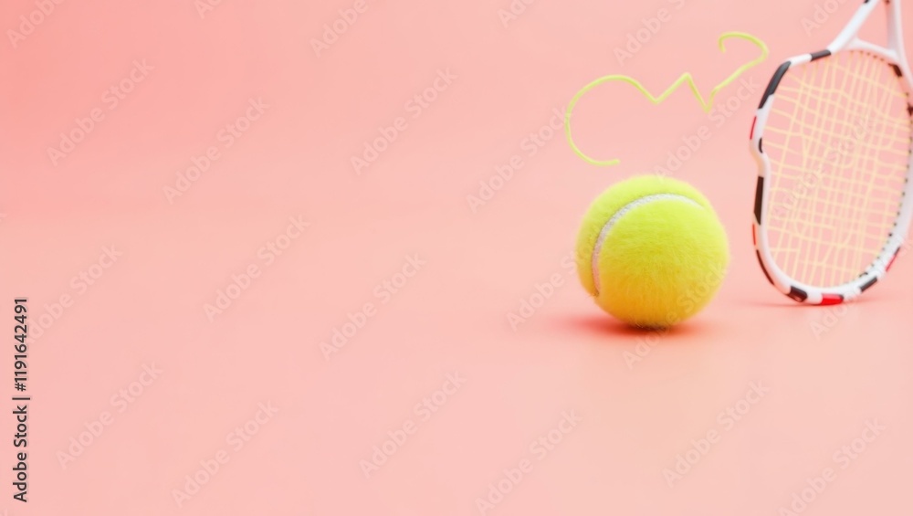 Poster yellow bulldozer on right. soft red background. copy space for text, 3d render ai generated designer