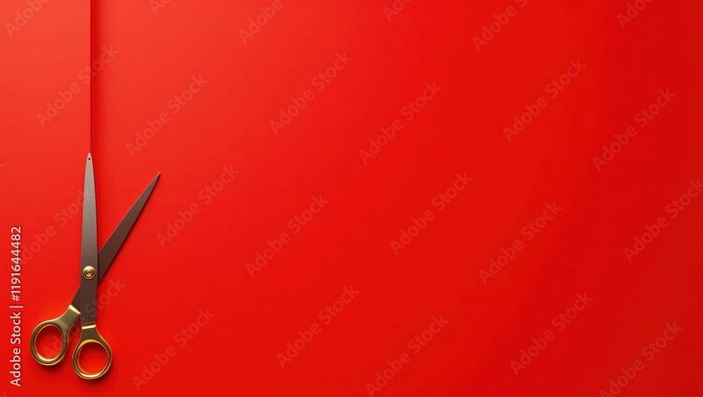 Poster gold royal orb on right. soft yellow background. copy space for text, 3d render ai generated designe