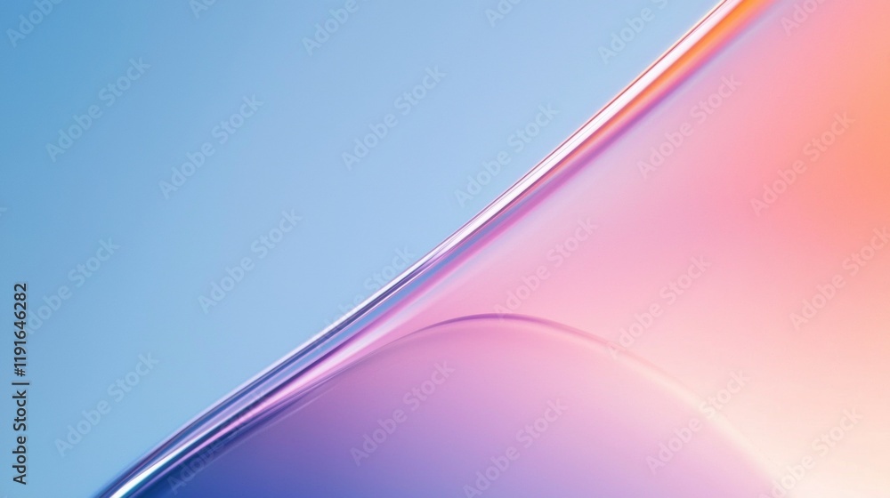 Poster smooth pastel gradient background featuring flowing lines and soft light, creating a dreamy and eleg
