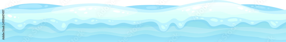 Poster soft light blue wave patterns create a seamless texture, perfect for enhancing backgrounds, textiles