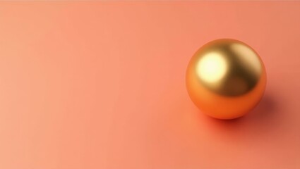 Gold royal orb on right. Soft yellow background. Copy space for text, 3D render AI Generated Designer Element