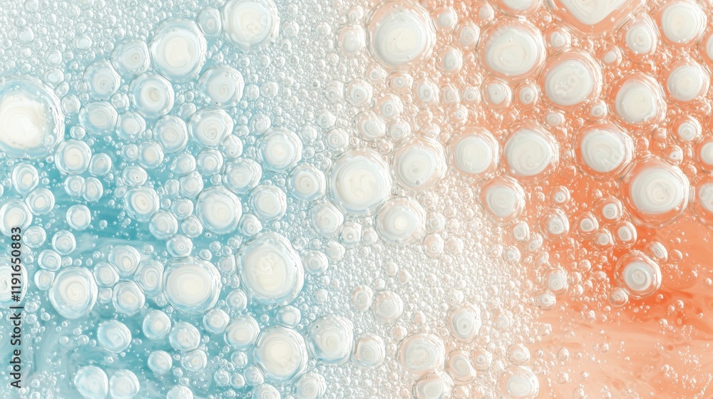 Poster beautiful abstract pastel background made of round bubbles creating a pattern, perfect for websites,