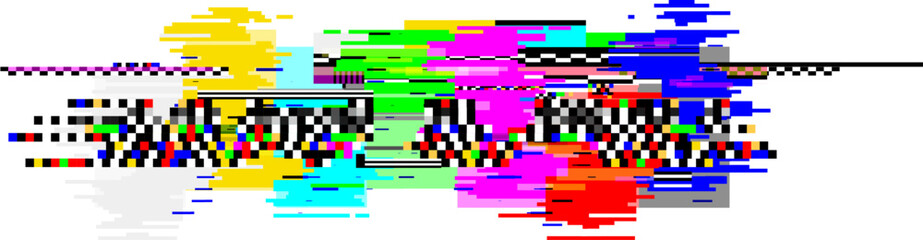 Pixel sorting effect creating an abstract glitch art background with horizontal lines and vibrant colors, ideal for digital art projects, websites or presentations