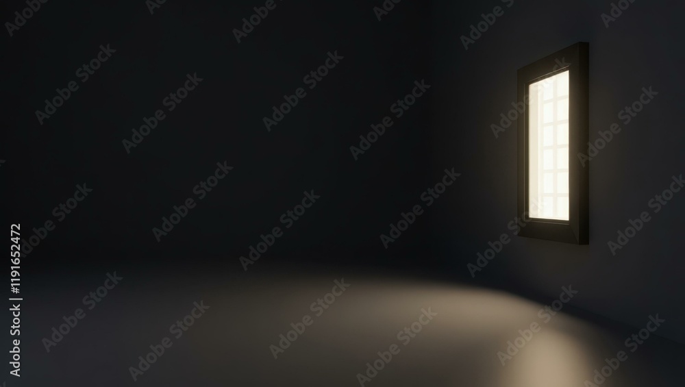 Poster sandstone web browser window on right. soft blue background. copy space for text, 3d render ai gener