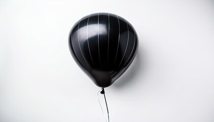 Obraz premium black balloon on white background