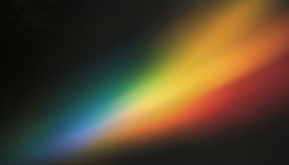 blur colorful warm rainbow light leaks on black background with dust texture defocused abstract damaged scratched retro film analog effect for using over photos as overlay or screen filter