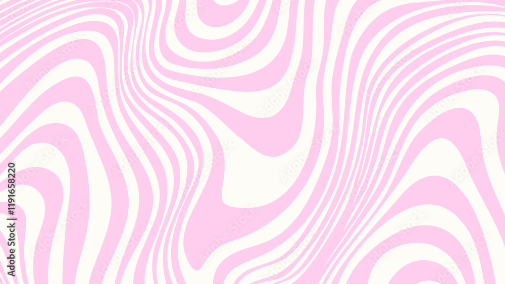 Poster abstract background pattern with colorful waves pink and cream color. vector illustration