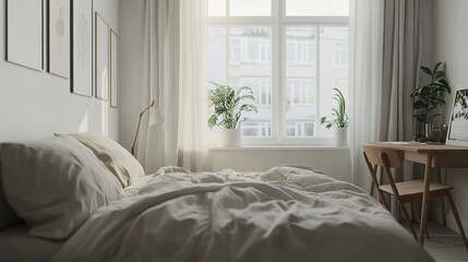 Serene Bedroom Minimalist Design With Natural Light