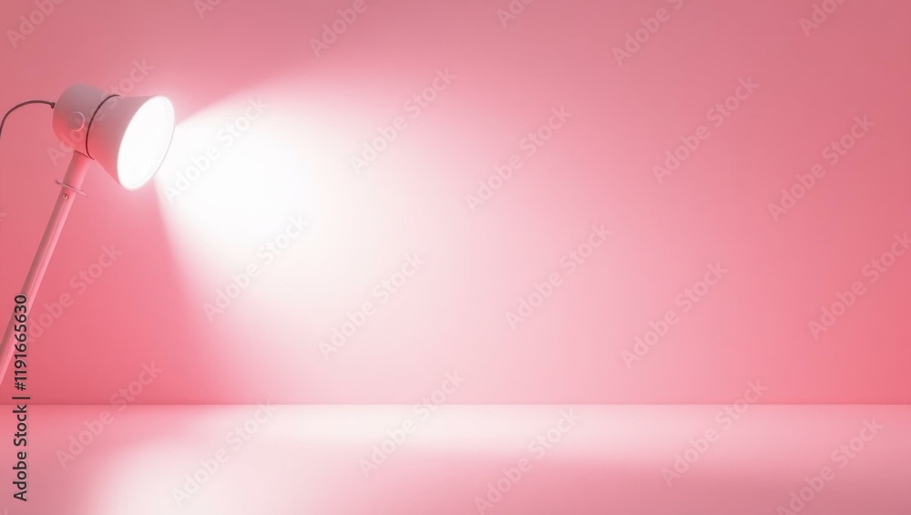 Poster ghostly gray creepy lantern on left. soft green background. copy space for text, 3d render ai genera