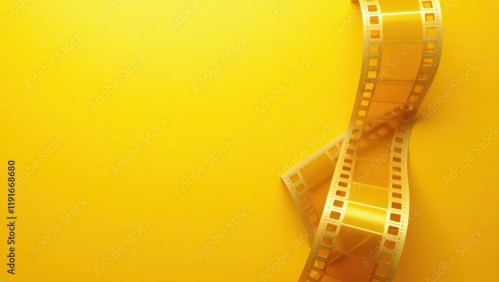 Poster gold trophy on right. soft coral background. copy space for text, 3d render ai generated designer el