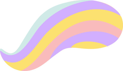 Pastel colored abstract wave creating a dynamic and vibrant design element is perfect for modern and trendy projects, adding a touch of elegance and sophistication