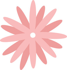 Blooming pink flower with numerous delicate petals, radiating beauty and elegance, ideal for projects centered around nature, spring themes, and floral designs