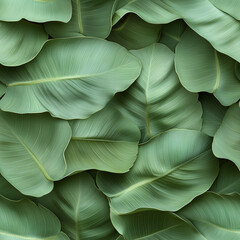 Obraz premium Palm tree leaves seamless texture