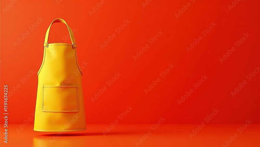 Poster saffron business portfolio on left. soft black background. copy space for text, 3d render ai generat