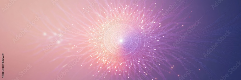 Fototapete graphical representation of a minimalistic virus in a vibrant background showcasing abstract design 