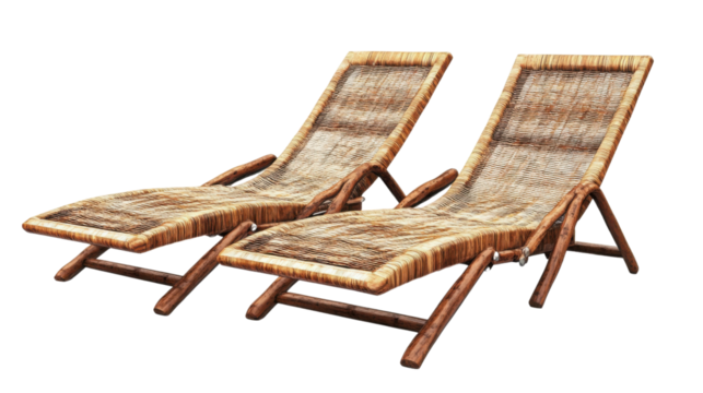 Beach loungers transparent background