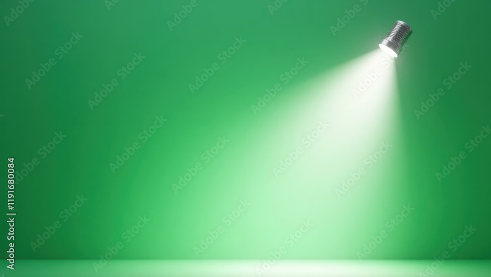 Poster ghostly gray creepy lantern on right. soft white background. copy space for text, 3d render ai gener