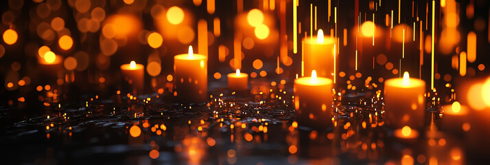 Candles and sparkles