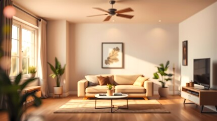 modern living room with fireplace